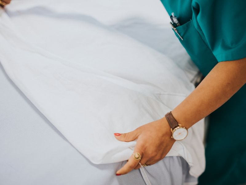 selimut rumah sakit polos